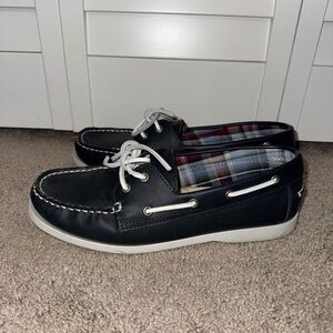 Men's Navy Blue Boat Shoes